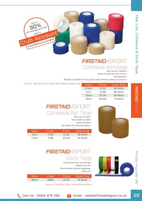 Firstaid4sport Catalogue 2016