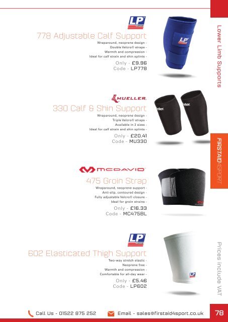 Firstaid4sport Catalogue 2016