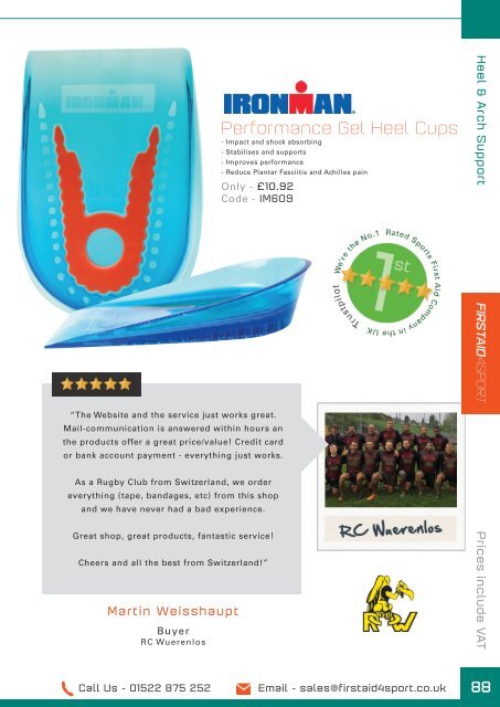 Firstaid4sport Catalogue 2016