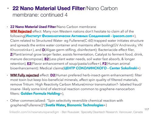 Quatro Níveis de Limpo, de Baixo Custo, Tecnologia de Agua Esquecido para Aplicações Comerciais, Industriais e Agrícolas / Clean Innovative Water Technology Barely Known in the Mainstream World