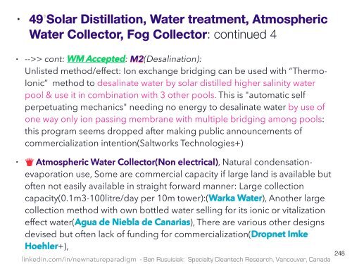 Quatro Níveis de Limpo, de Baixo Custo, Tecnologia de Agua Esquecido para Aplicações Comerciais, Industriais e Agrícolas / Clean Innovative Water Technology Barely Known in the Mainstream World