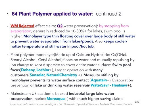 Quatro Níveis de Limpo, de Baixo Custo, Tecnologia de Agua Esquecido para Aplicações Comerciais, Industriais e Agrícolas / Clean Innovative Water Technology Barely Known in the Mainstream World