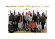 Yoga Professionals 2016 in pictures……