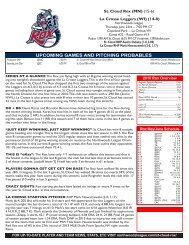 6-23-16 Rox Notes at La Crosse