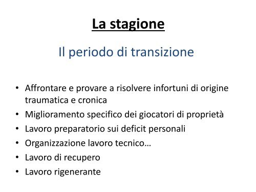 metabolico integrato per la Pallacanestro