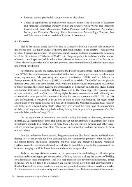 Foreign Investment in Agriculture in Cambodia CDRI Working Paper ...