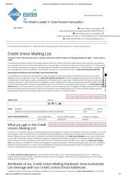 mailing address of credit union