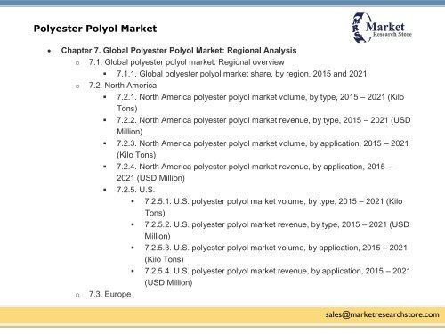 Polyester Polyol Market