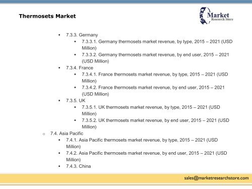 Thermosets Market