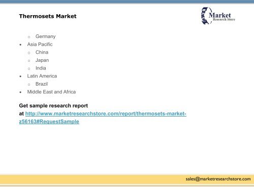 Thermosets Market