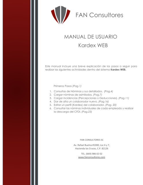 Manual Kerdex WEB