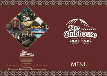 The Clubhouse Abuja MENU FEB 2016 FINAL