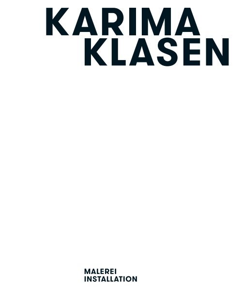 Karima Klasen PORTFOLIO