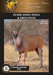 Eland, Kudu, Nyala & Oryx e-alert