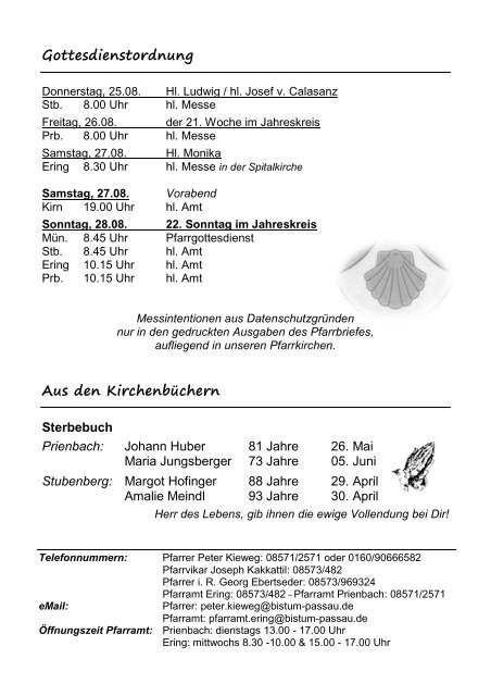 Pfarrbrief PV Ering Sommer 2016