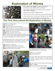 Exploration of worms part one