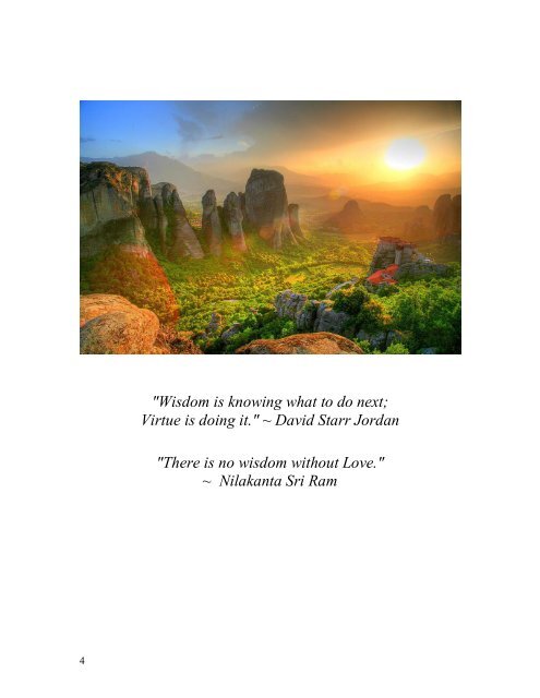 Wisdoms from the Journey - Vol IV (Nov 2011 thru Apr 2012)
