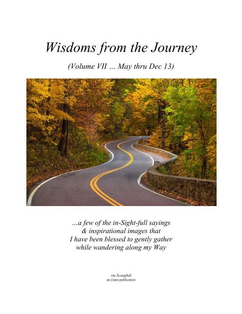 Wisdoms from the Journey - Vol VII (May thru Dec 2013)