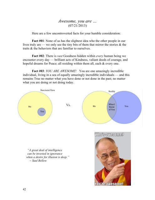 Wisdoms from the Journey - Vol VII (May thru Dec 2013)