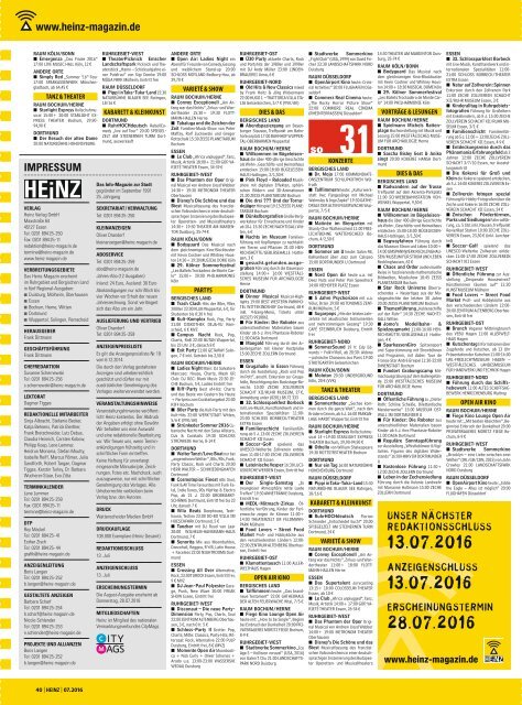 HEINZ Magazin Dortmund 07-2016