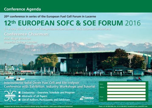 12 European Sofc Soe Forum 2016