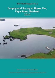 Geophysical Survey at Housa Voe, Papa Stour, Shetland 2010