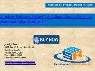 Specialty Polymers Market share,Forecast, Analysis 2020.