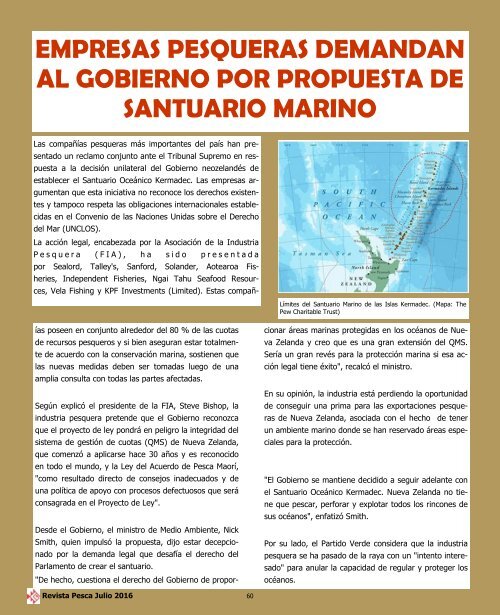 REVISTA PESCA JULIO 2016