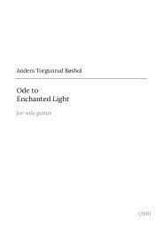 Røshol - Ode to Enchanted Light (2011)