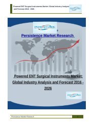 Powered ENT Surgical Instruments Market: Global Industry Analysis and Forecast 2016 - 2026