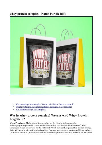 wheyproteincomplex