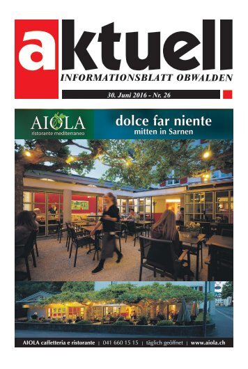 Aktuell Obwalden 26-2016
