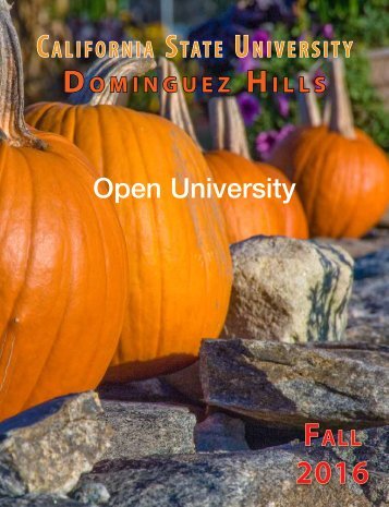 Fall 2016 CSUDH Open University Bulletin