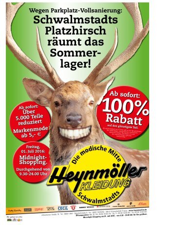 Schwalmstadts Platzhirsch räumt das Sommerlager