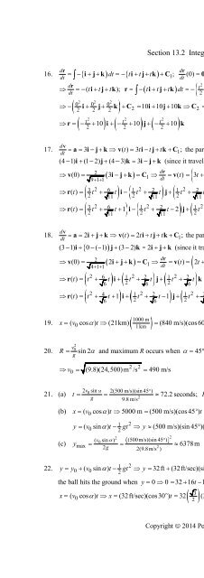 Thomas Calculus 13th [Solutions]