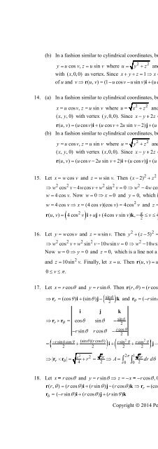 Thomas Calculus 13th [Solutions]