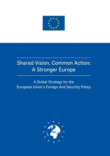 Shared Vision Common Action A Stronger Europe