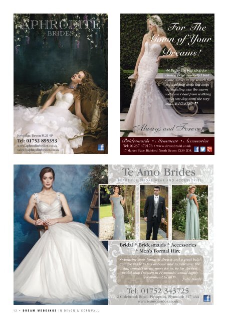 Dream Weddings Magazine - Devon & Cornwall (issue 26)