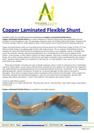 Copper Laminated Flexible Shunt Manufacturer