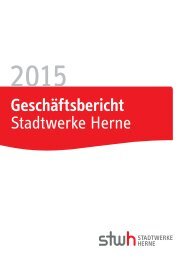 Geschäftsbericht Stadtwerke Herne AG 2015