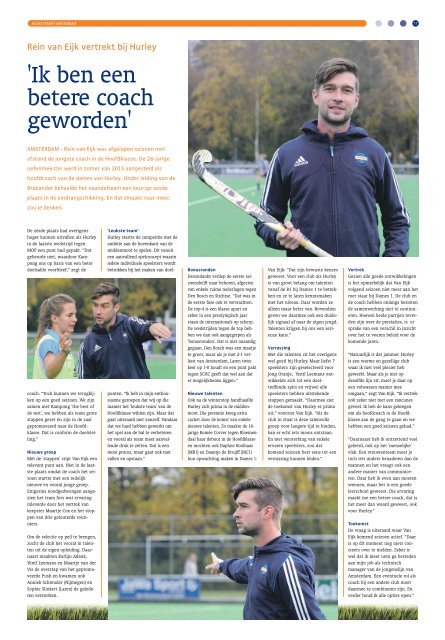 Hockeykrant Amsterdam Voorjaar 2016