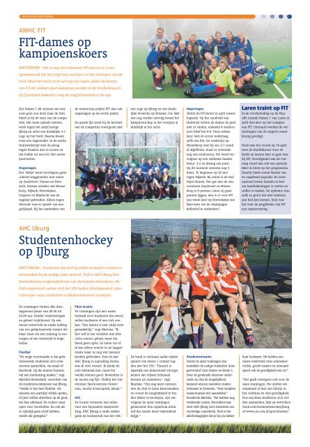 Hockeykrant Amsterdam Voorjaar 2016