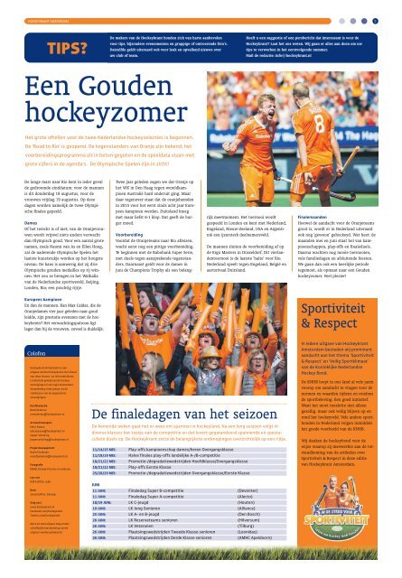 Hockeykrant Amsterdam Voorjaar 2016