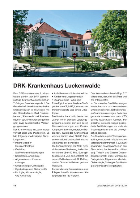 Die Wohlfahrtsarbeit des DRK in Brandenburg