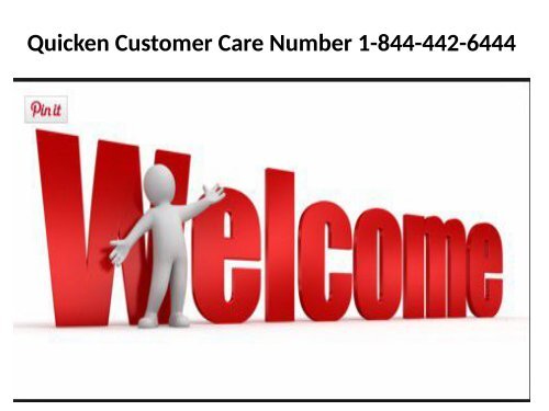 Quicken Customer Service Phone Number 1-844-442-6444