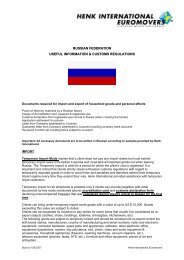 russian federation useful information & customs regulations