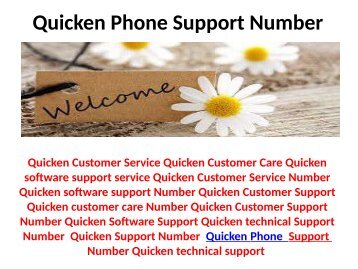 Quicken Support Number