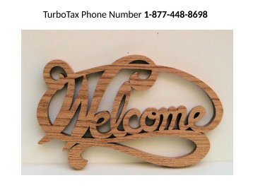 Turbotax Phone Number1-877-448-8698