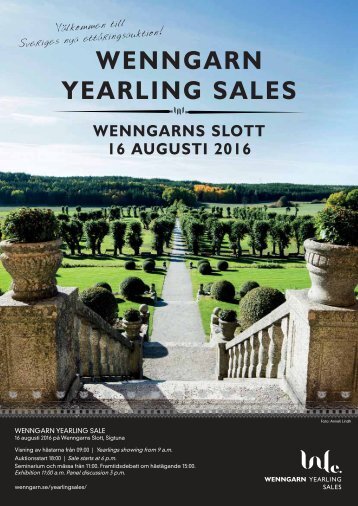 WENNGARN YEARLING SALES