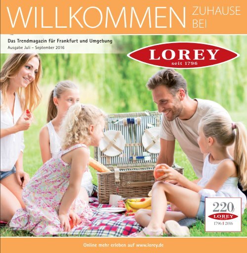 Trendmagazin für Frankfurt und Umgebung Ausgabe Juli - Sept. 2016